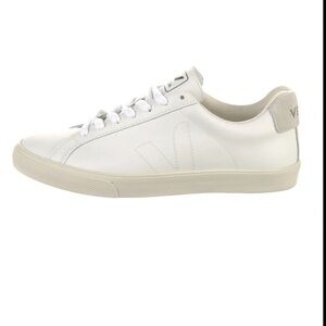 Veja Esplar Leather Logo Sneakers in White Men’s Size 10